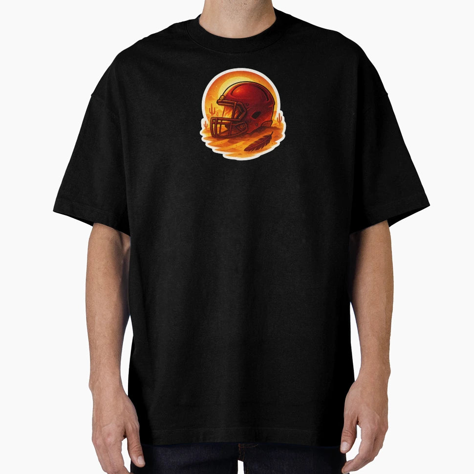 Crimson Blaze Helmet T-Shirt - Graphic Print for Adults - T-Shirt, Sweatshirt, Hoodie