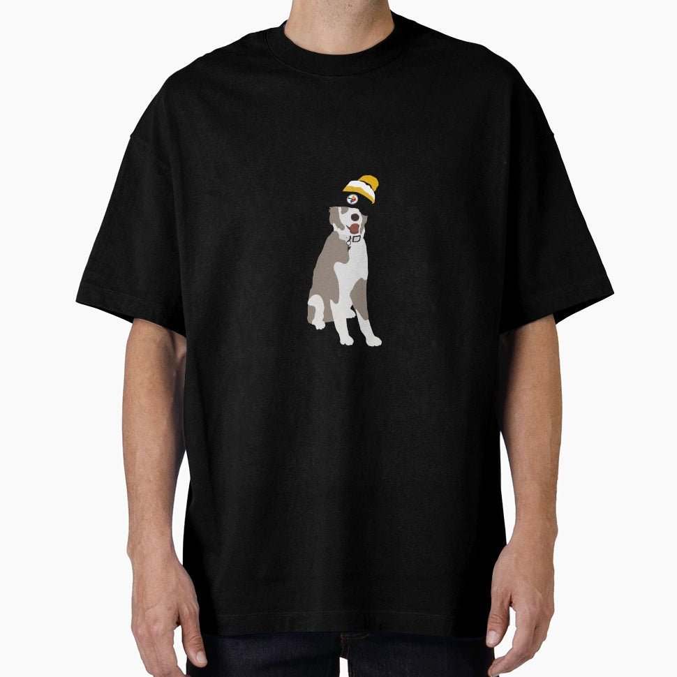 Pittsburgh Steelers Pup T-Shirt - Custom Art Print Unisex - T-Shirt, Sweatshirt, Hoodie