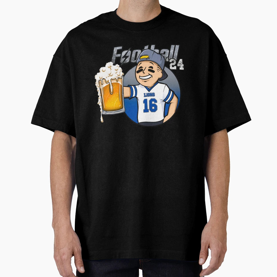 Detroit Beer And Football T-Shirt - Casual Everyday Wear Unisex - T-Shirt, Sweatshirt, Hoodie