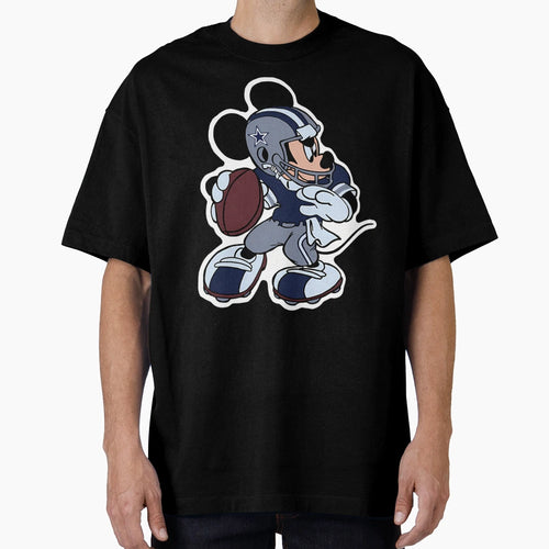 Mouse As Cowboys Football Player T-Shirt - Aesthetic Graphic Men Women - T-Shirt, Sweatshirt, Hoodie