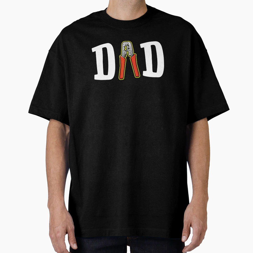 Elecrtician Dad Digger Mining T-Shirt - Trendy Graphic for Adults - T-Shirt, Sweatshirt, Hoodie