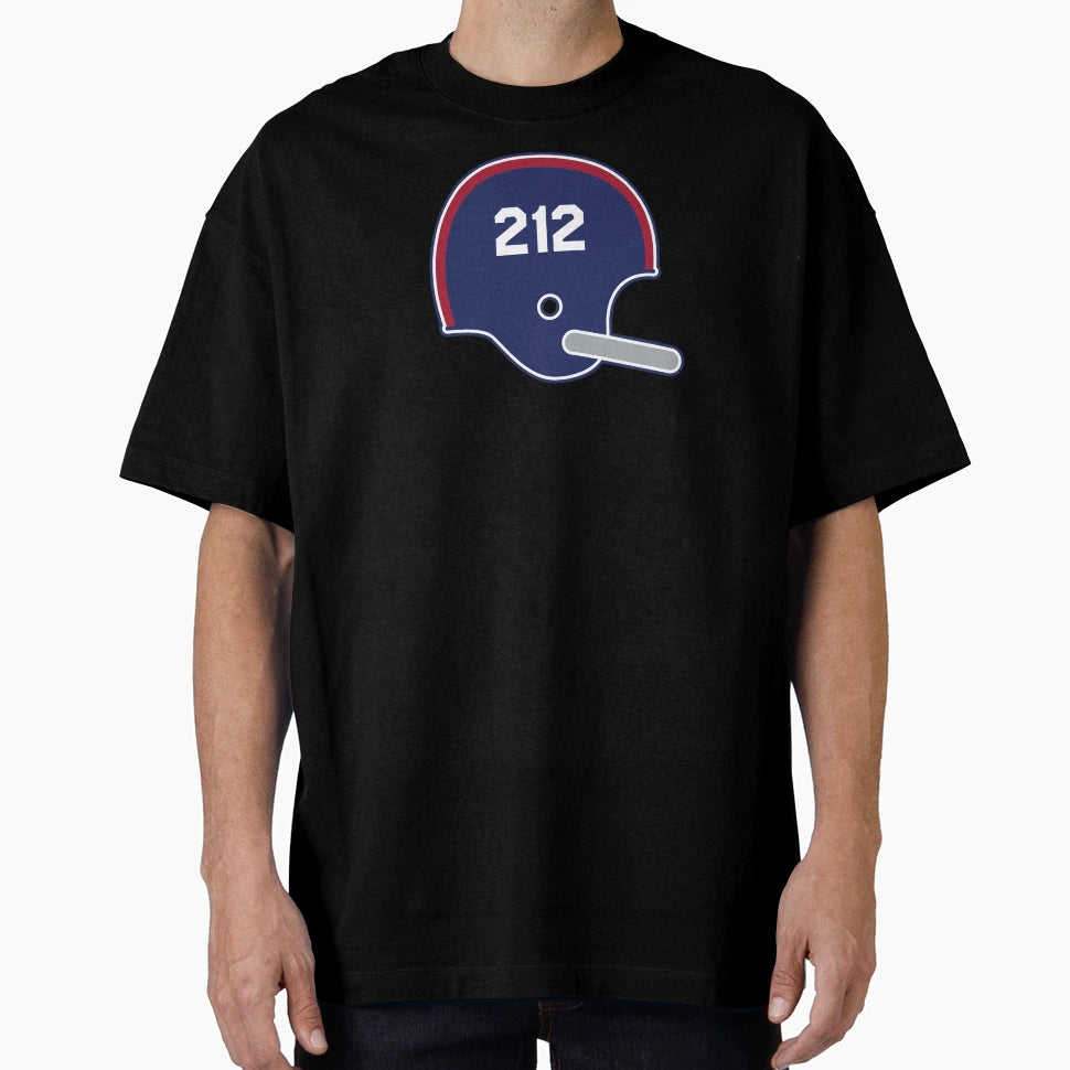 New York Giants 212 Helmet T-Shirt - Fun Novelty Design Men Women - T-Shirt, Sweatshirt, Hoodie