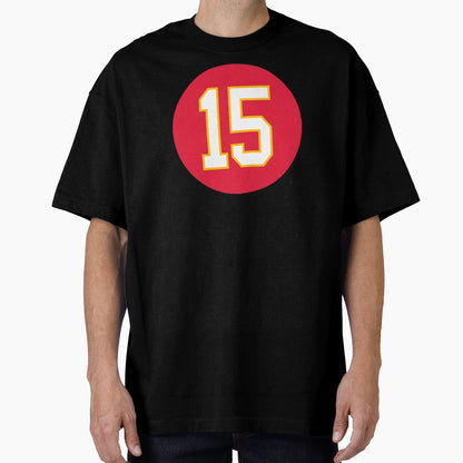 Mahomes Number 15 Jersey Kansas T-Shirt - Fun Novelty Design for Adults - T-Shirt, Sweatshirt, Hoodie