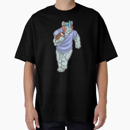 Rhino American Football Sports T-Shirt - Unique Graphic for Adults - T-Shirt, Sweatshirt, Hoodie