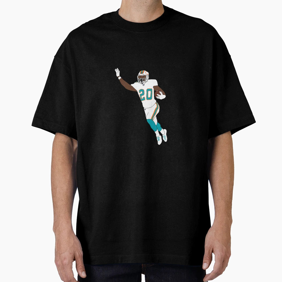 Miami Dolphins Matt Breida T-Shirt - Minimalist Print for Adults - T-Shirt, Sweatshirt, Hoodie