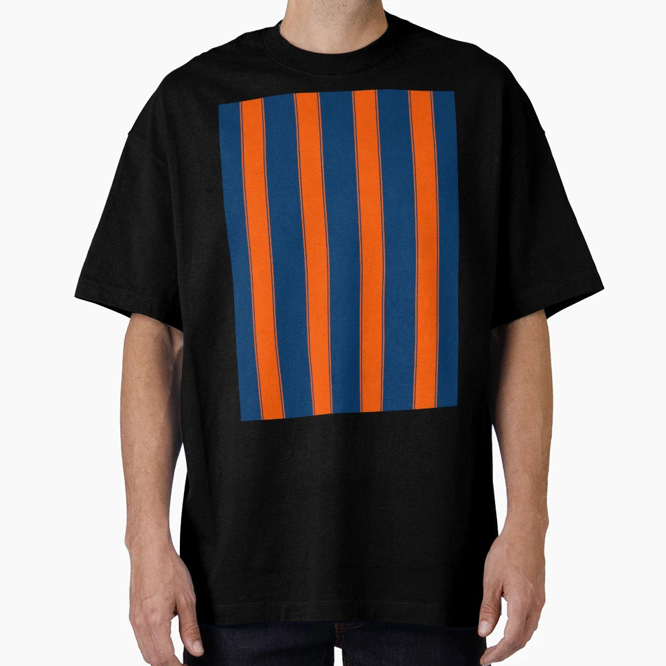 Glasgow Rangers Navy Orange Striped 1993 T-Shirt - Custom Art Print Unisex - T-Shirt, Sweatshirt, Hoodie