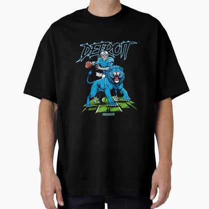 Detroit American Football T-Shirt - Aesthetic Graphic Unisex - T-Shirt, Sweatshirt, Hoodie