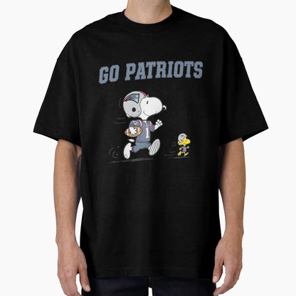 Snoopy Go Patriots Football Fan Gear T-Shirt - Trendy Graphic Unisex - T-Shirt, Sweatshirt, Hoodie