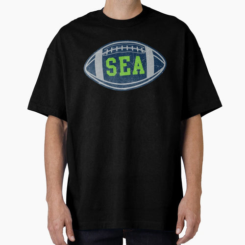 Seattle Throwback Football T-Shirt - Graphic Print Men Women - T-Shirt, Sweatshirt, Hoodie