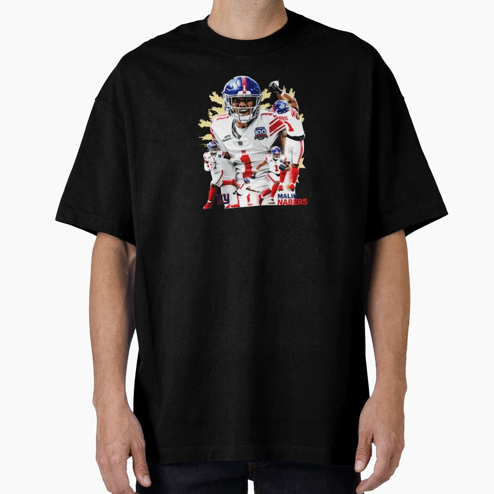 Malik Nabers New York G Collage T-Shirt - Novelty Apparel Men Women - T-Shirt, Sweatshirt, Hoodie