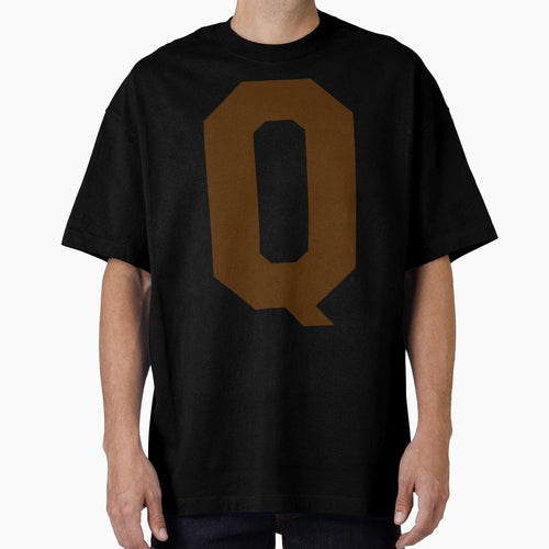 Alphabet Brown Q Sports Letter Q T-Shirt - Trendy Graphic for Adults - T-Shirt, Sweatshirt, Hoodie