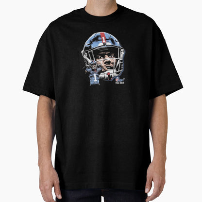 Malik Nabers New York G Helmet T-Shirt - Fun Novelty Design Unisex - T-Shirt, Sweatshirt, Hoodie