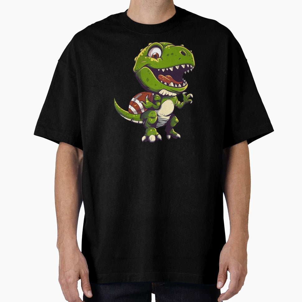 Dino Football T-Shirt - Fun Novelty Design for Adults - T-Shirt, Sweatshirt, Hoodie