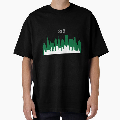 Philadelphia 215 Kelly Green Football T-Shirt - Novelty Apparel Unisex - T-Shirt, Sweatshirt, Hoodie