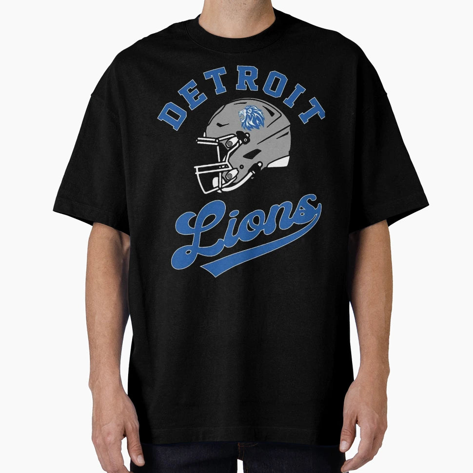 Football Detroit Lions T-Shirt - Minimalist Print for Adults - T-Shirt, Sweatshirt, Hoodie