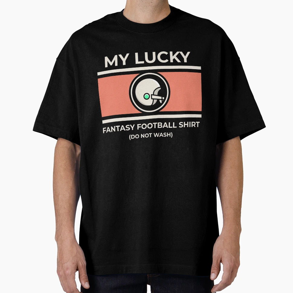 Lucky Fantasy Football T-Shirt - Minimalist Print Men Women - T-Shirt, Sweatshirt, Hoodie