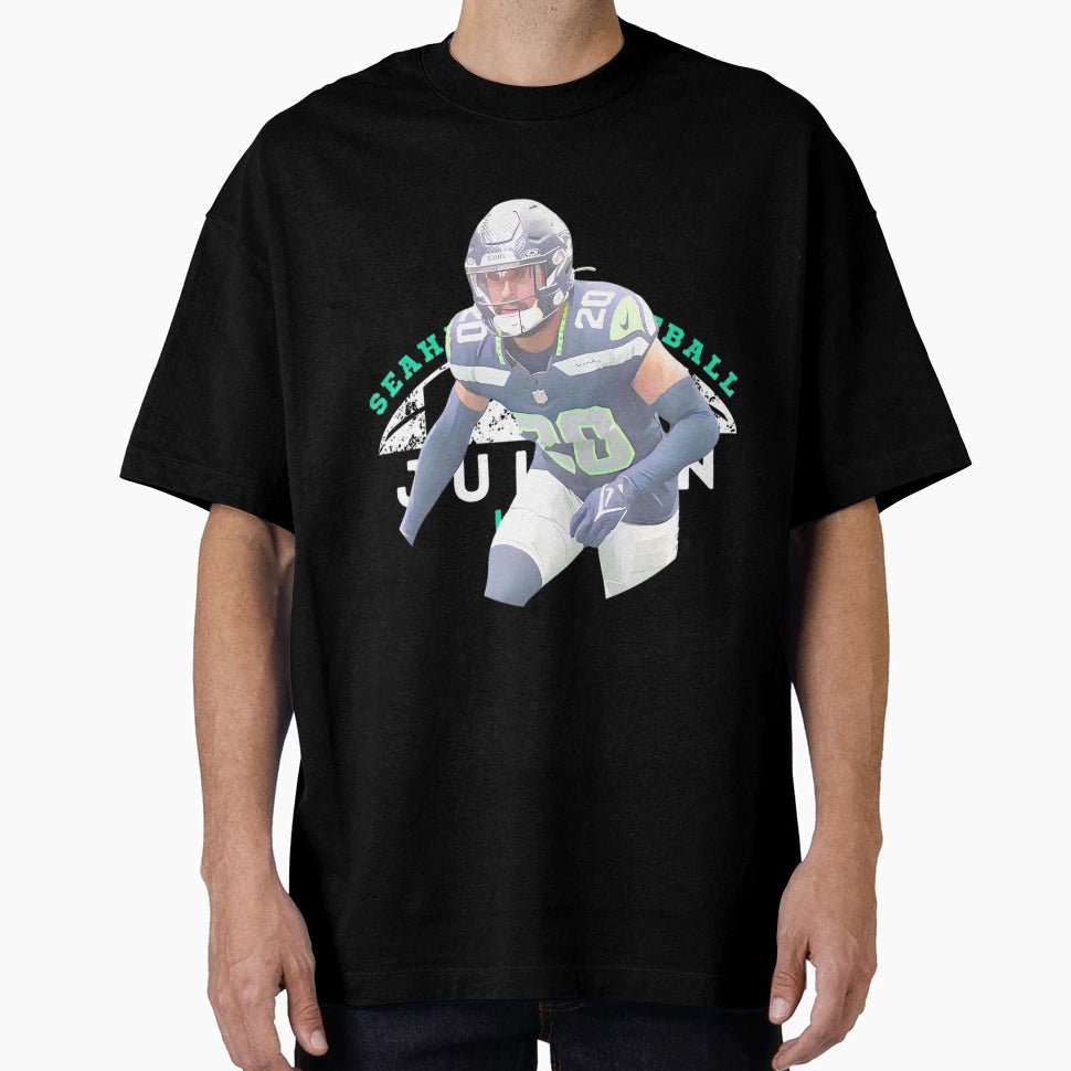 Julian Love Seattle Football Player Art T-Shirt - Graphic Print Men Women - T-Shirt, Sweatshirt, Hoodie