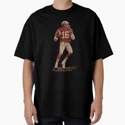 Joe Montana 16 Grit Art T-Shirt - Casual Everyday Wear Men Women - T-Shirt, Sweatshirt, Hoodie