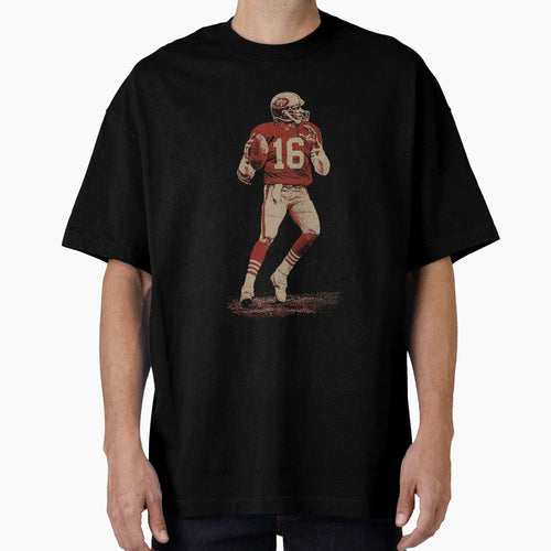 Joe Montana 16 Grit Art T-Shirt - Casual Everyday Wear Men Women - T-Shirt, Sweatshirt, Hoodie