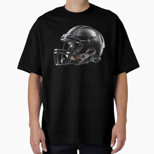 Black American Football Helmet T-Shirt - Novelty Apparel for Adults - T-Shirt, Sweatshirt, Hoodie