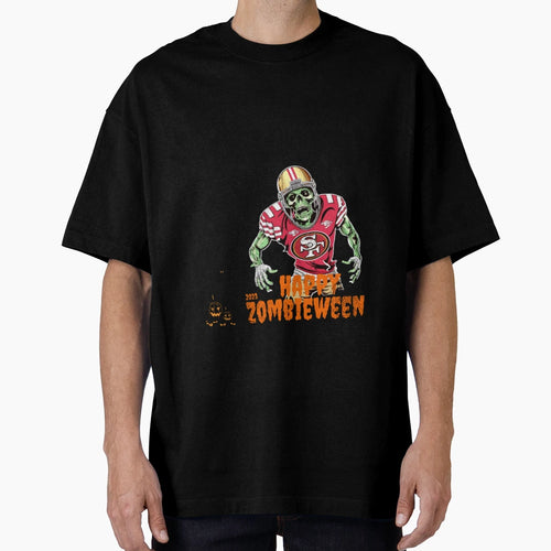 San Francisco 49Er Zombie Halloween T-Shirt - Unique Graphic for Adults - T-Shirt, Sweatshirt, Hoodie