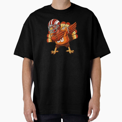 Funny Turkey Football Thanksgiving T-Shirt - Minimalist Print for Adults - T-Shirt, Sweatshirt, Hoodie