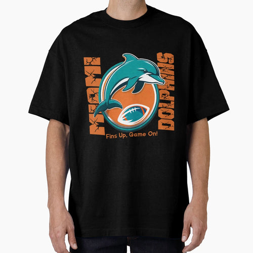 Art Miami Dolphins T-Shirt - Minimalist Print for Adults - T-Shirt, Sweatshirt, Hoodie