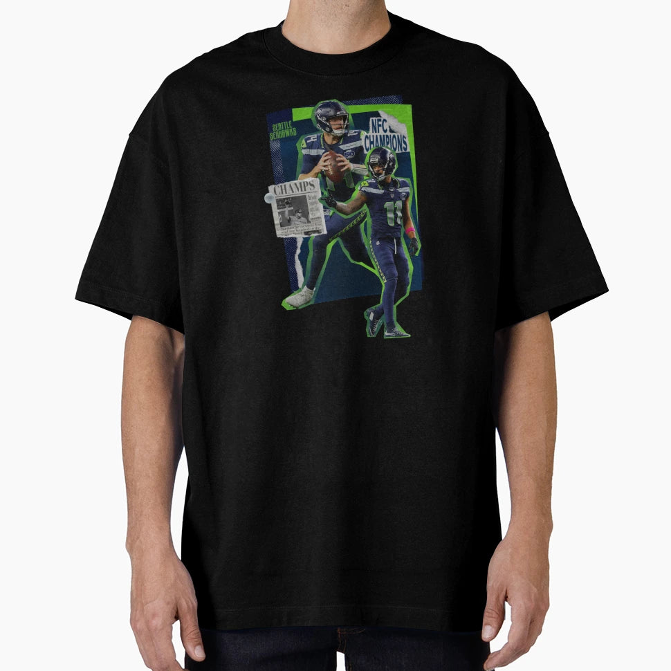 Seattle Seahawks T-Shirt - Custom Art Print Unisex - T-Shirt, Sweatshirt, Hoodie