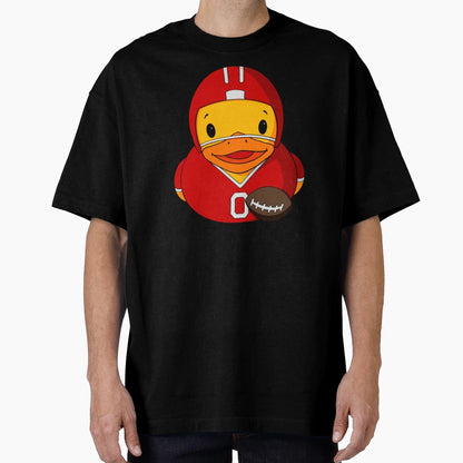 Football Player Rubber Duck T-Shirt - Streetwear Style Men Women - T-Shirt, Sweatshirt, Hoodie