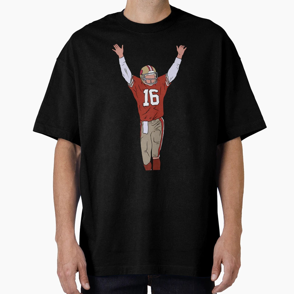 Joe Montana Celebration T-Shirt - Minimalist Print Unisex - T-Shirt, Sweatshirt, Hoodie