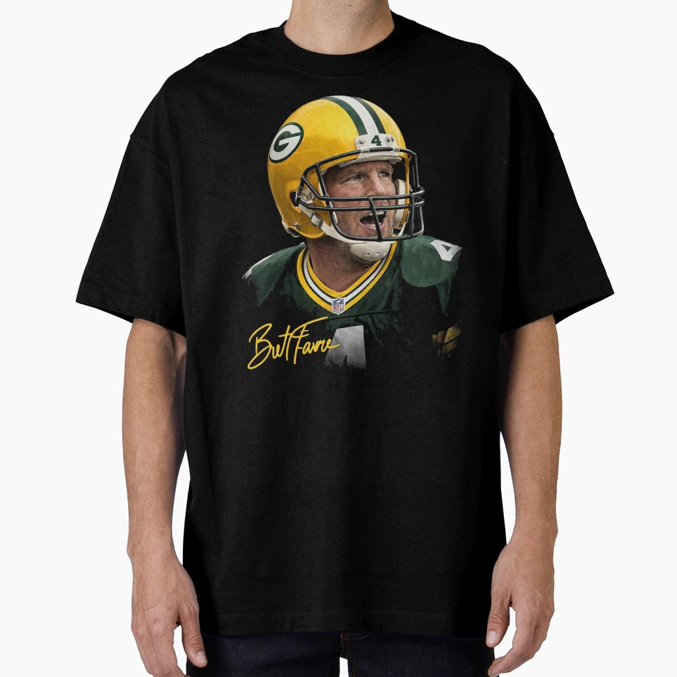 Brett Favre Packers Qb Icon Helmet T-Shirt - Trendy Graphic Men Women - T-Shirt, Sweatshirt, Hoodie