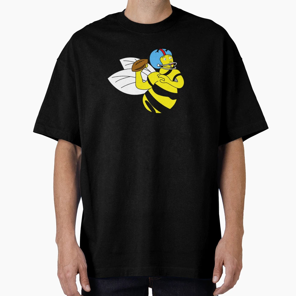 Quarterback Quincy Bee T-Shirt - Minimalist Print for Adults - T-Shirt, Sweatshirt, Hoodie