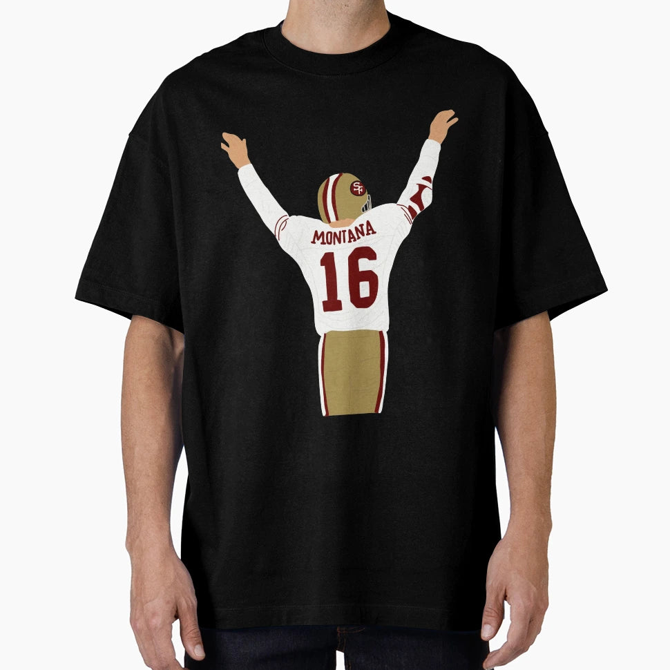 Inspired Joe Montana T-Shirt - Fun Novelty Design for Adults - T-Shirt, Sweatshirt, Hoodie