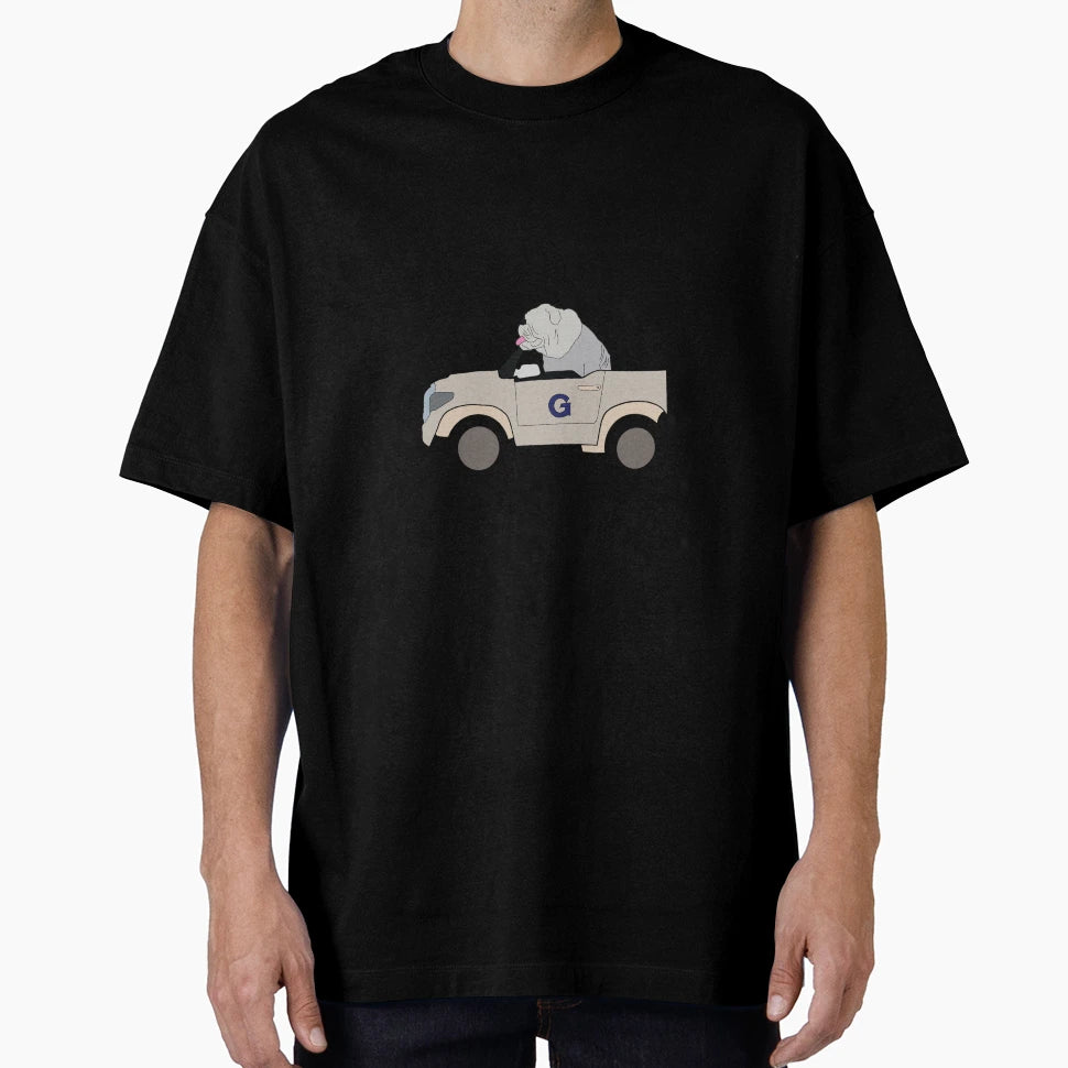 Jack Bulldog Car T-Shirt - Novelty Apparel Unisex - T-Shirt, Sweatshirt, Hoodie