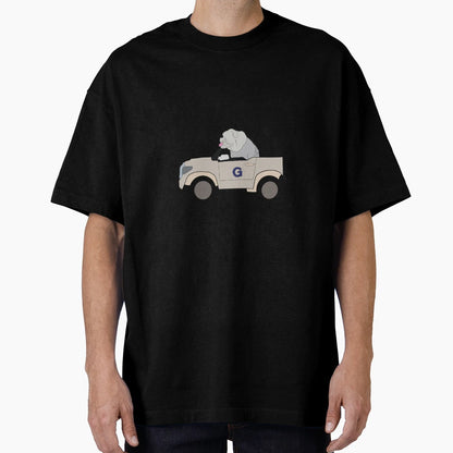 Jack Bulldog Car T-Shirt - Novelty Apparel Unisex - T-Shirt, Sweatshirt, Hoodie