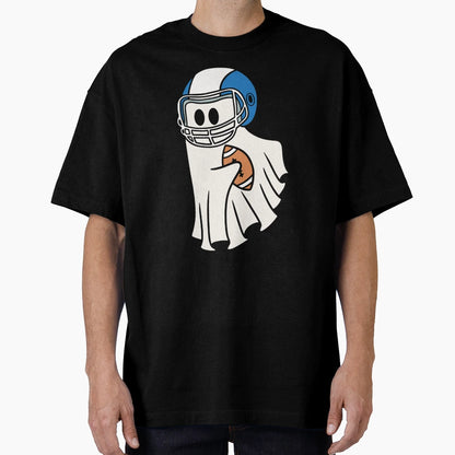Halloween Ghost Play Football T-Shirt - Novelty Apparel Unisex - T-Shirt, Sweatshirt, Hoodie