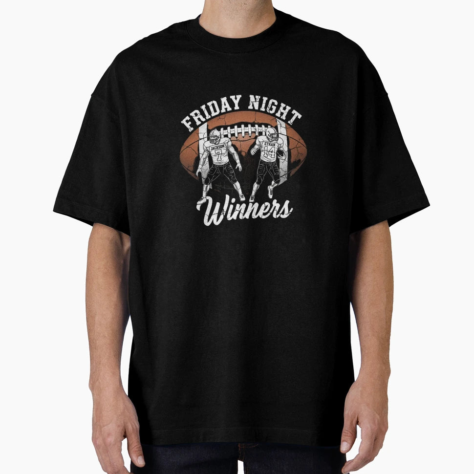 Friday Night Winners Football T-Shirt - Aesthetic Graphic for Adults - T-Shirt, Sweatshirt, Hoodie