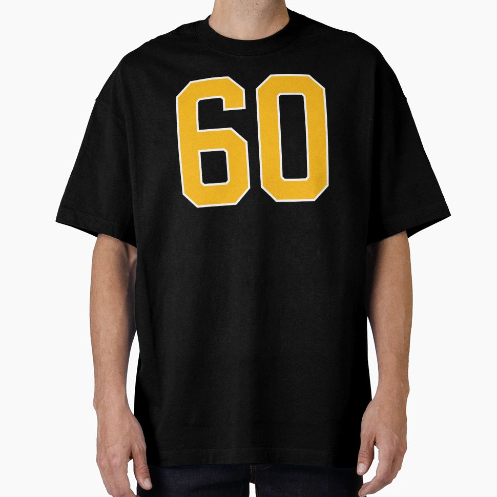Yellow Number 60 Lucky Sports Jersey T-Shirt - Novelty Apparel Men Women - T-Shirt, Sweatshirt, Hoodie