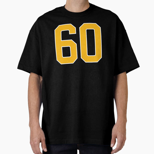 Yellow Number 60 Lucky Sports Jersey T-Shirt - Novelty Apparel Men Women - T-Shirt, Sweatshirt, Hoodie
