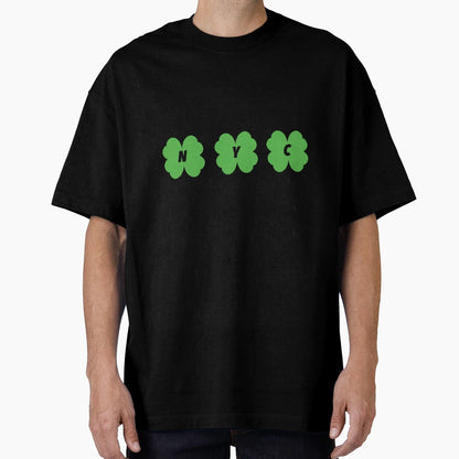Nyc Black St Patricks Day 4 Leaf T-Shirt - Novelty Apparel for Adults - T-Shirt, Sweatshirt, Hoodie