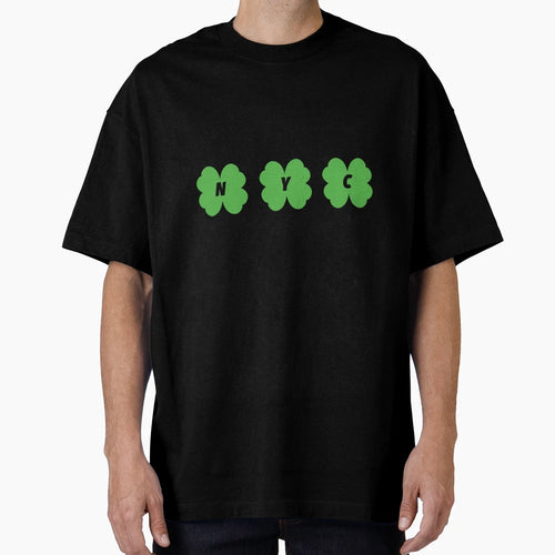 Nyc Black St Patricks Day 4 Leaf T-Shirt - Novelty Apparel for Adults - T-Shirt, Sweatshirt, Hoodie