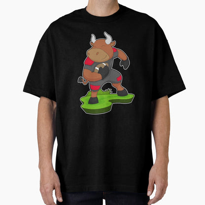Bull American Football Sports T-Shirt - Graphic Print Unisex - T-Shirt, Sweatshirt, Hoodie