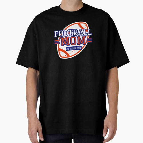 Football Mom 1 Super Fan T-Shirt - Minimalist Print Men Women - T-Shirt, Sweatshirt, Hoodie