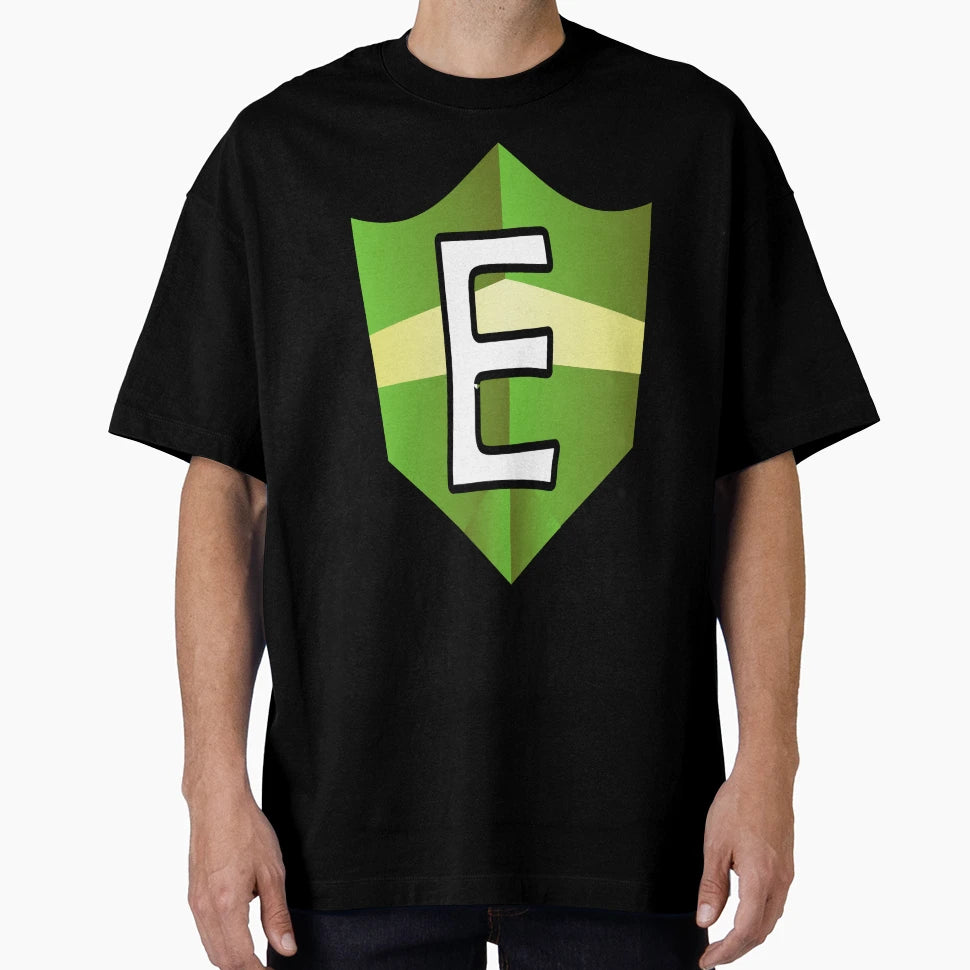 Letter E Shield T-Shirt - Casual Everyday Wear Men Women - T-Shirt, Sweatshirt, Hoodie