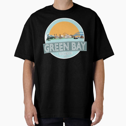 Green Bay City Scape T-Shirt - Streetwear Style for Adults - T-Shirt, Sweatshirt, Hoodie