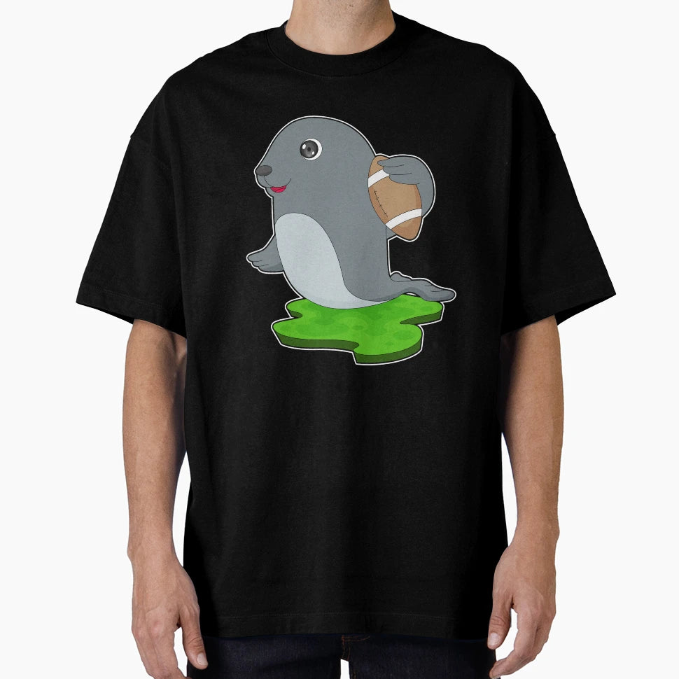 Seal American Football Sports T-Shirt - Custom Art Print Men Women - T-Shirt, Sweatshirt, Hoodie