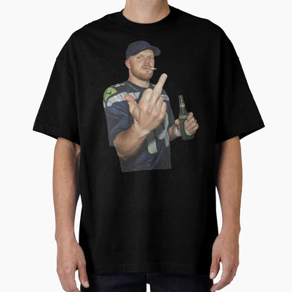 Sam Darnold Middle Finge T-Shirt - Custom Art Print for Adults - T-Shirt, Sweatshirt, Hoodie