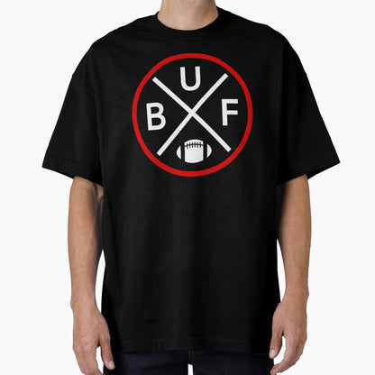 Buffalo Football Emblem Buf T-Shirt - Custom Art Print for Adults - T-Shirt, Sweatshirt, Hoodie