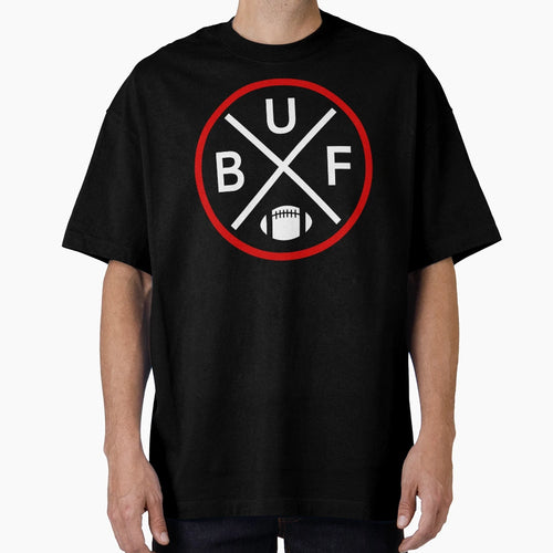 Buffalo Football Emblem Buf T-Shirt - Custom Art Print for Adults - T-Shirt, Sweatshirt, Hoodie
