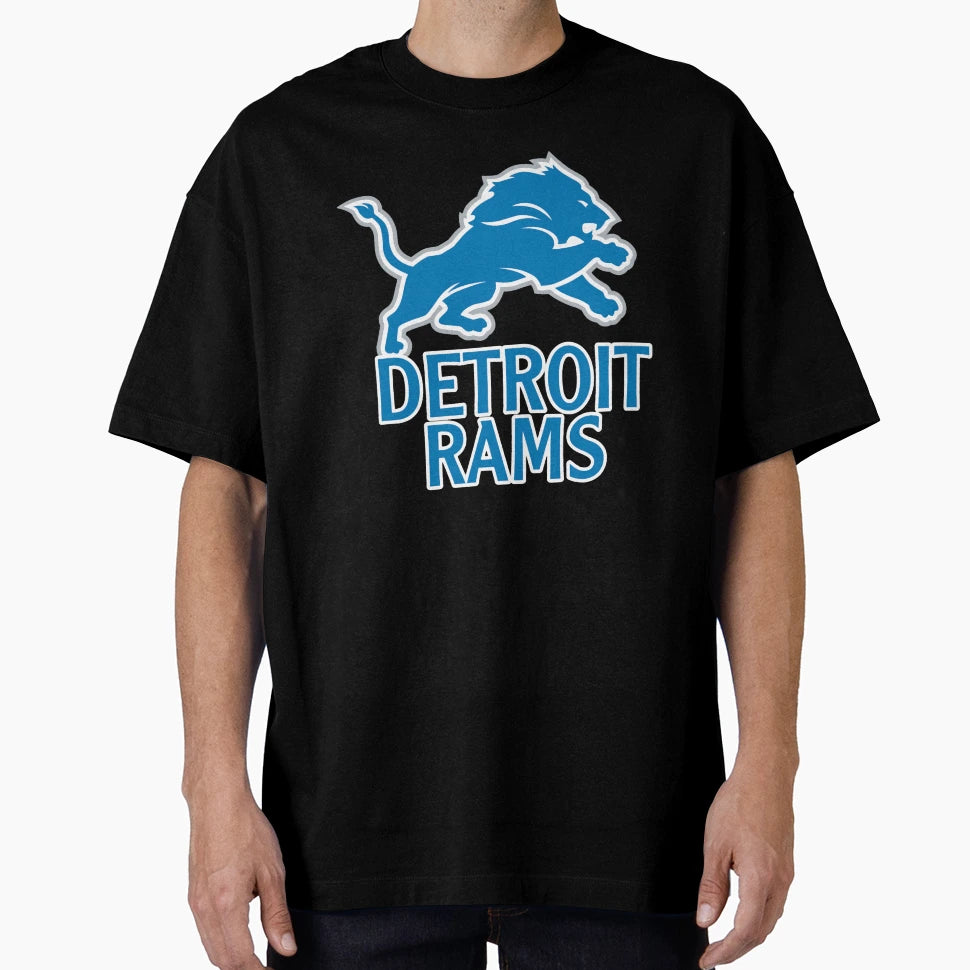 Detroit Rams T-Shirt - Novelty Apparel for Adults - T-Shirt, Sweatshirt, Hoodie